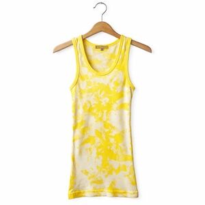Bejeweled Yellow Tie-Dye Tank. One Size. Y2K. Great Condition